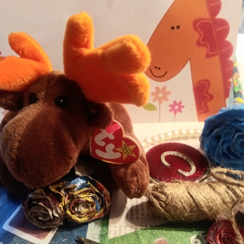 💚3/$20🌹Chocolate  Moose Ty Beanie  New with tags
